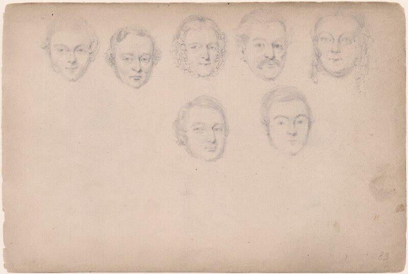 Seven unknown sitters npg d23313(5)