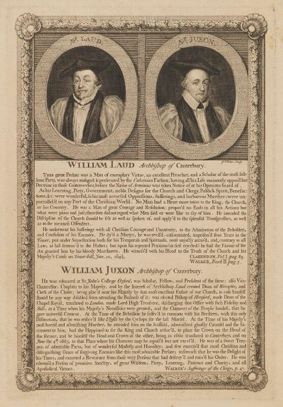 William laud; william juxon npg d37185