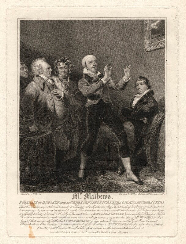 Charles mathews ('portrait of himself and as representing four extraordinary characters') npg d5228