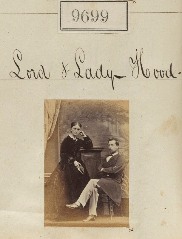 Edith lydia drummond (née ward), viscountess hood; francis wheler hood, 4th viscount hood npg ax59430