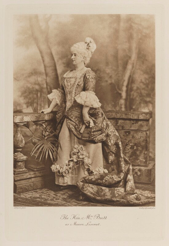 Eleanor frances weston (née van de weyer), viscountess esher when hon. mrs brett as manon lescaut npg ax41188
