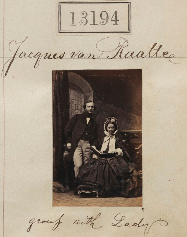 Jacques van raalte and unknown woman npg ax62827