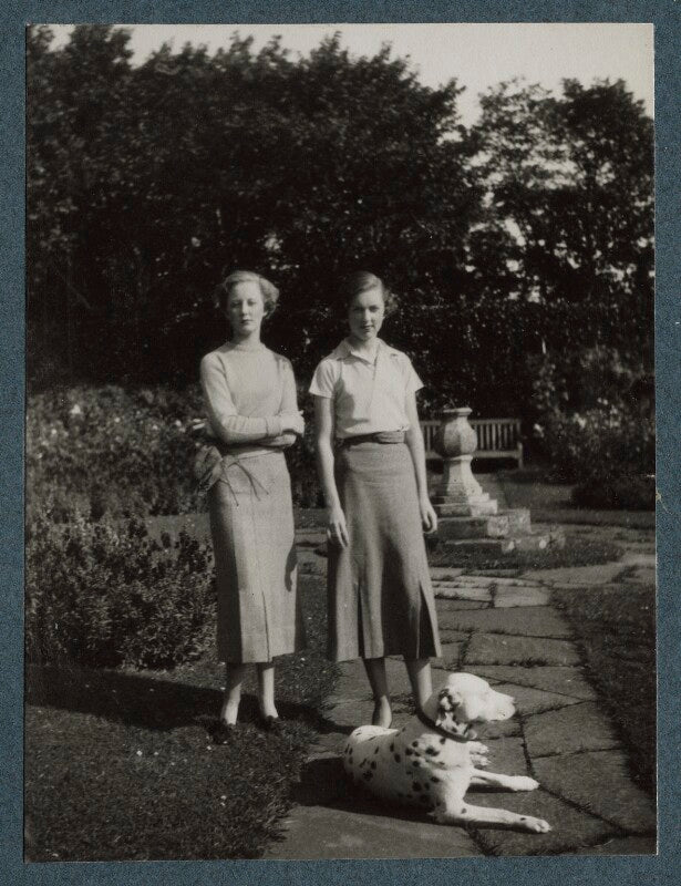 Lady (victoria) margaret parente (née cavendish bentinck); lady (alexandra margaret) anne cavendish bentinck npg ax143919