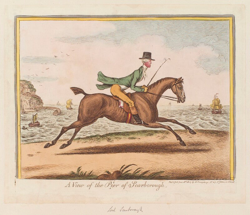 Henry phipps, viscount normanby and earl of mulgrave? ('a view of the peer of scarborough') npg d12893