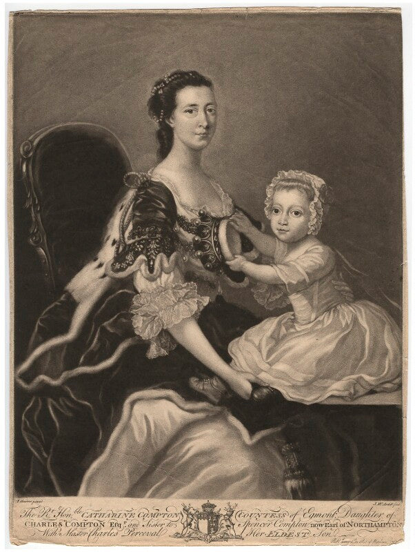 Catherine perceval (née compton), countess of egmont; charles george perceval, 2nd baron arden npg d1829
