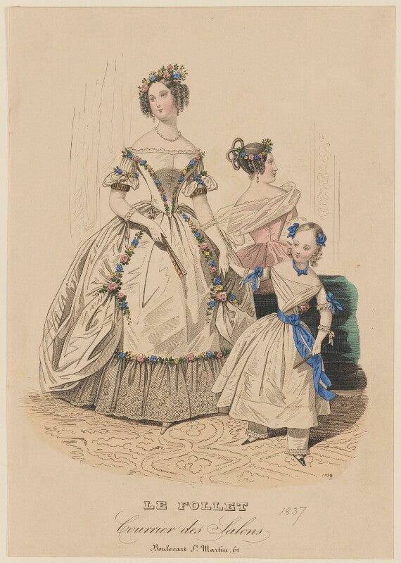 Ball dress, autumn 1837 npg d47725
