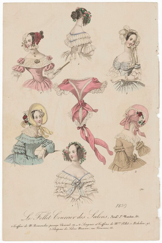 'details de toilette corsages, coiffeurs, &c', 1839 npg d47751