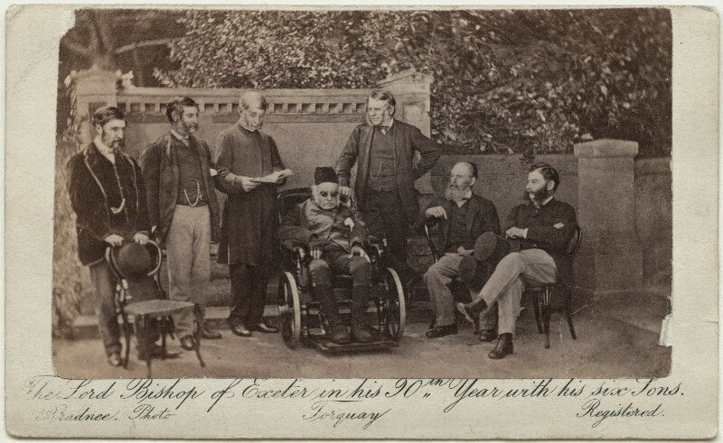 The lord bishop of exeter in his 90th year with his six sons npg x128690