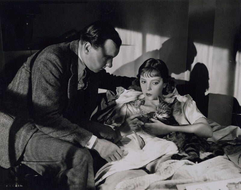 Sir ralph richardson and jessie matthews on the set of 'friday the thirteenth' npg x184049
