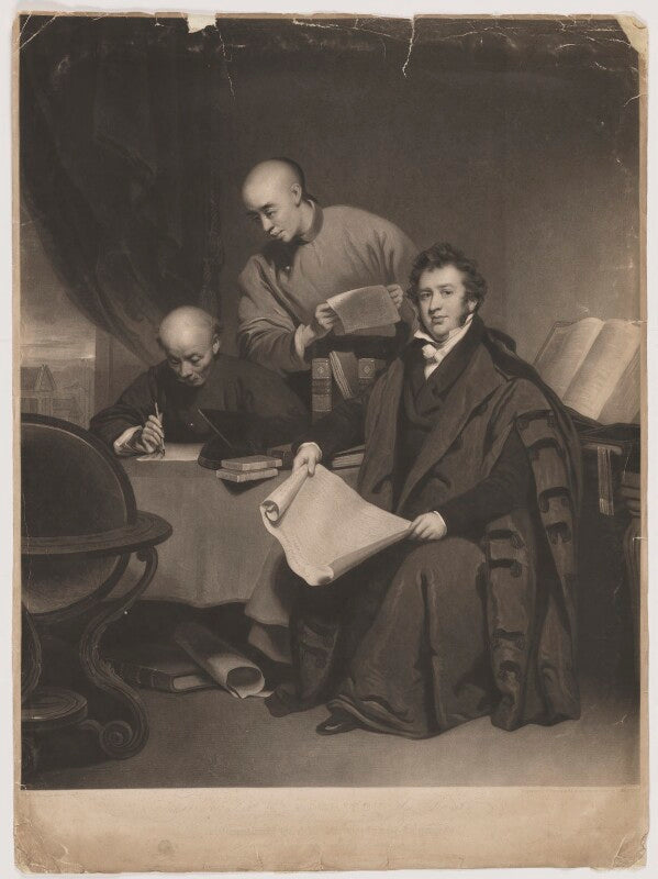 Li shigong, chen laoyi and robert morrison npg d39052