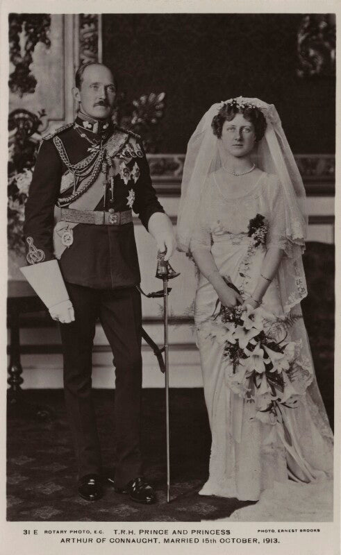 Prince arthur of connaught; princess alexandra, princess arthur of connaught npg x45765