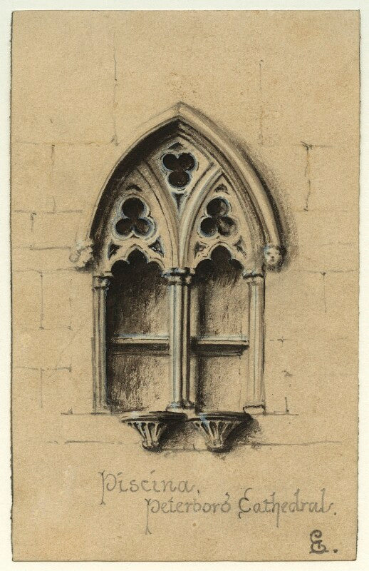 Piscina, peterboro cathedral npg d23155