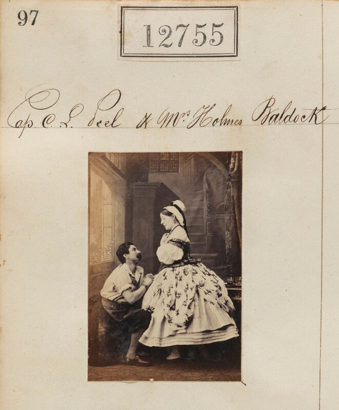 Probably elizabeth mary baldock (née corbet); cecil lennox peel npg ax62398