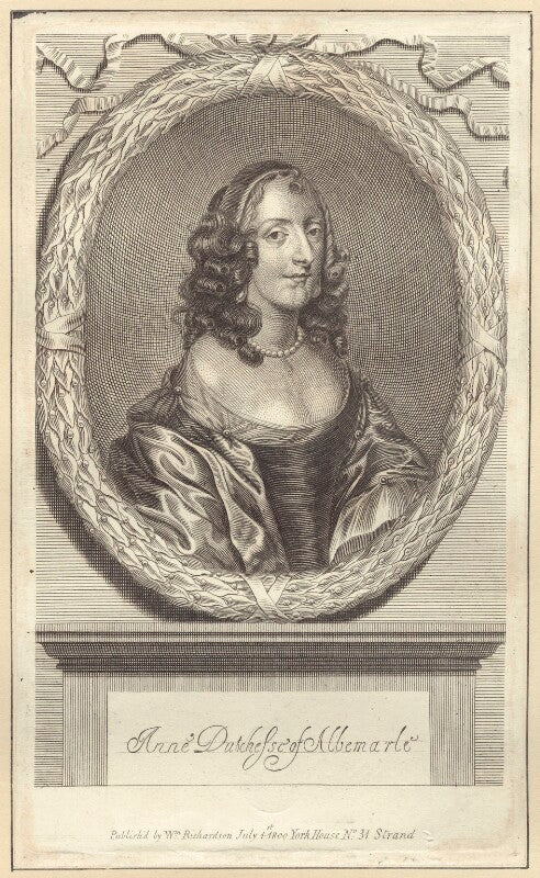 Anne monck (née clarges), duchess of albemarle npg d30491