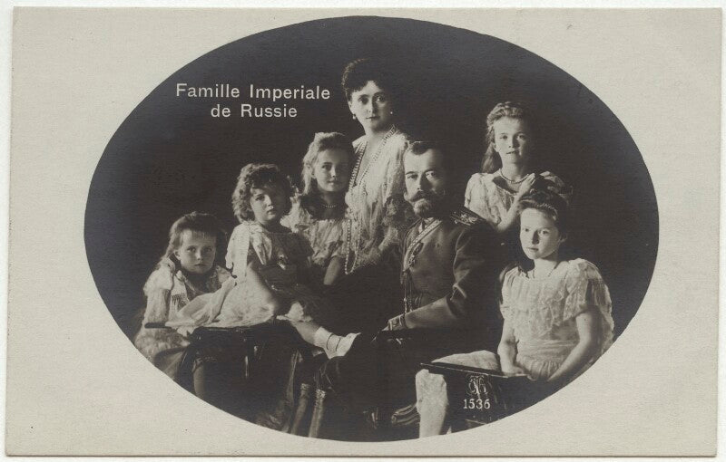 Tsar nicholas ii and tsarina alexandra with their children npg x45126