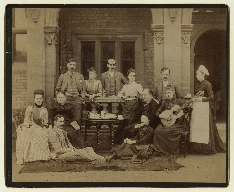 Katherine (née batten), lady strachey and sir john strachey with their sons and daughters npg x129643