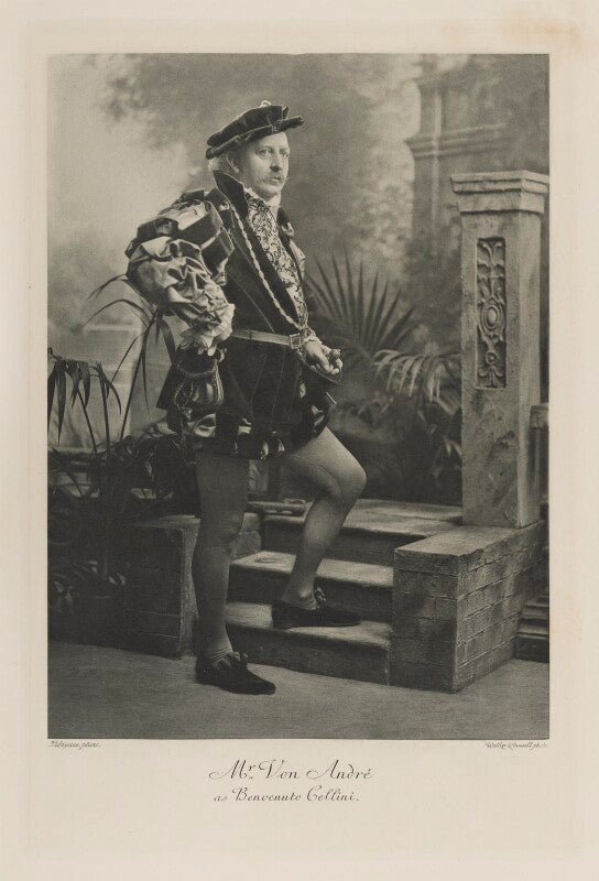 Adolf, baron von andré as benvenuto cellini npg ax41130