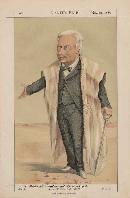 Ferdinand marie, vicomte de lesseps ('men of the day, no. 2.') npg d43407