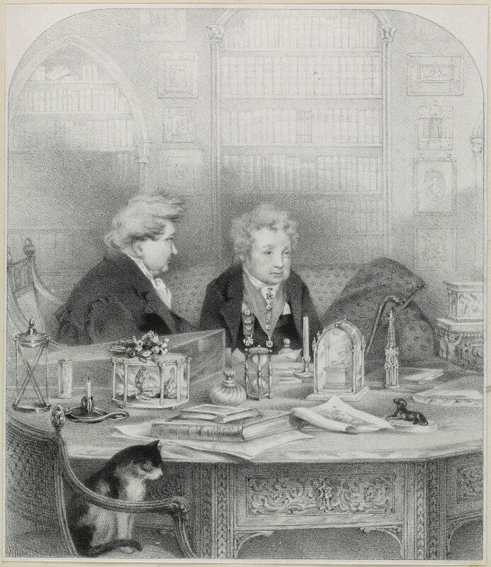 'the ladies of llangollen' (sarah ponsonby; lady (charlotte) eleanor butler) npg d21884