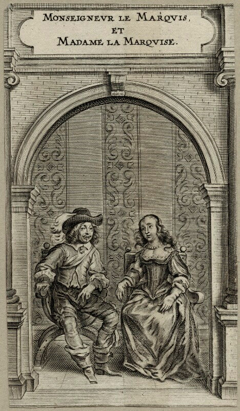 William cavendish, 1st duke of newcastle upon tyne and margaret cavendish (née lucas), duchess of newcastle upon tyne npg d28776