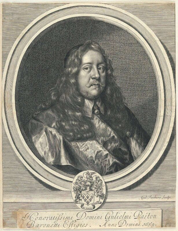 Sir william paston, bt npg d22890