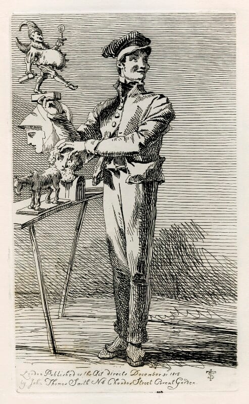 Unknown man selling toys npg d40094