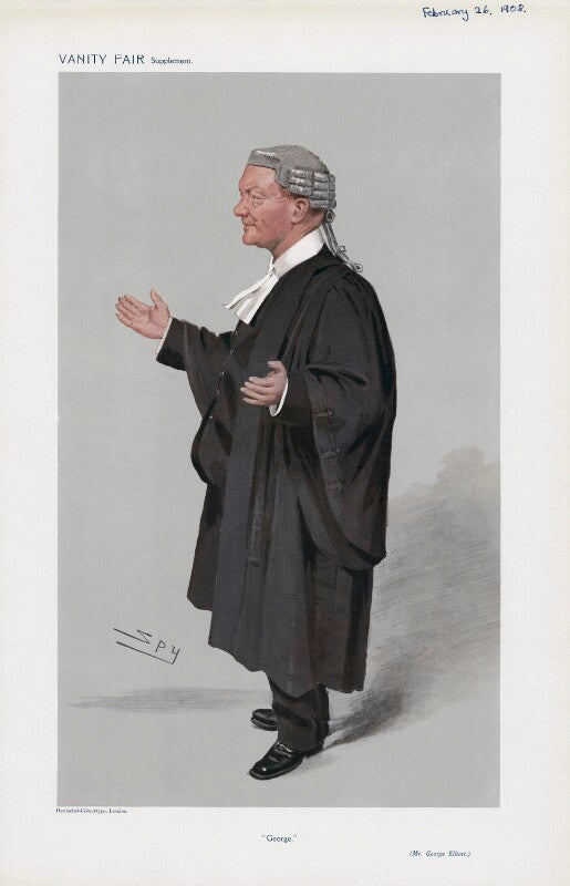 George elliott ('men of the day. no. 1107. "george."') npg d45421