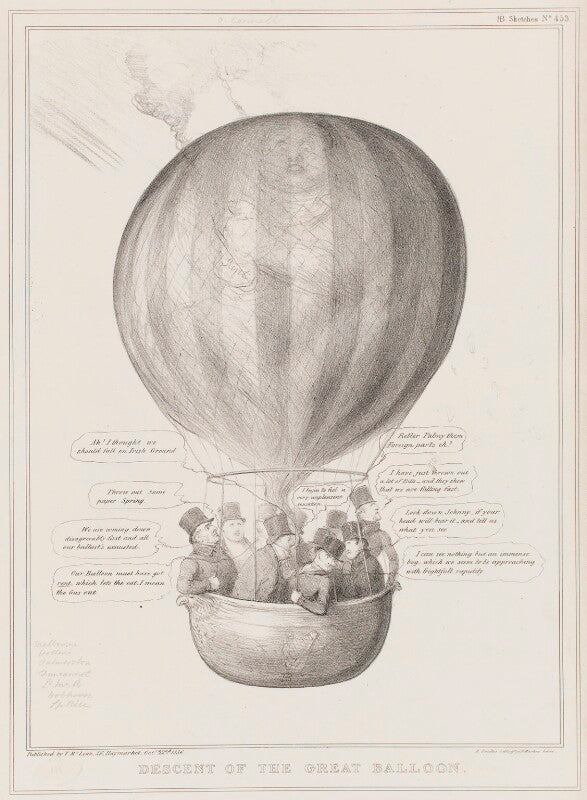 Descent of the great balloon npg d41387