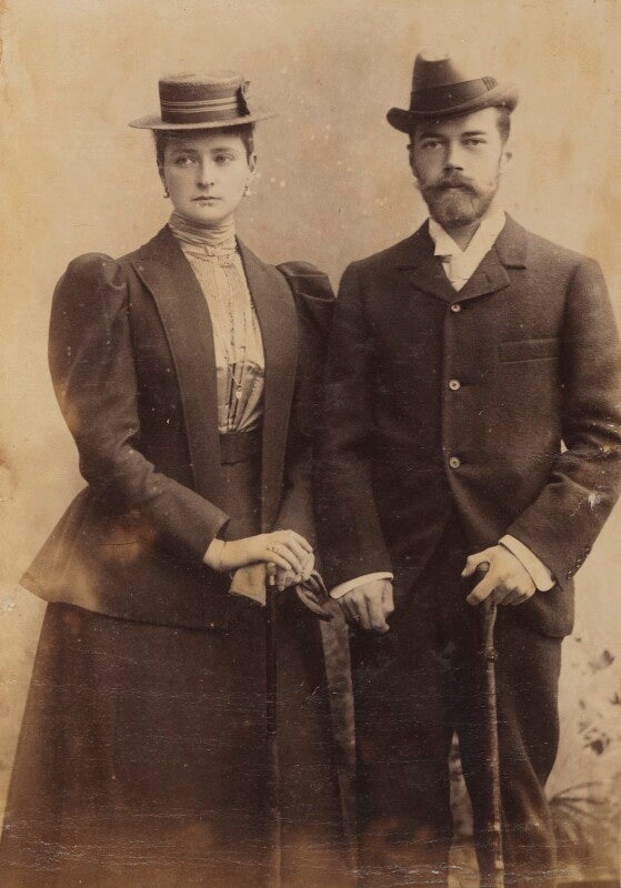 Alexandra, empress of russia (née princess alix of hesse and by rhine); nicholas ii, emperor of russia npg p1700(24c)