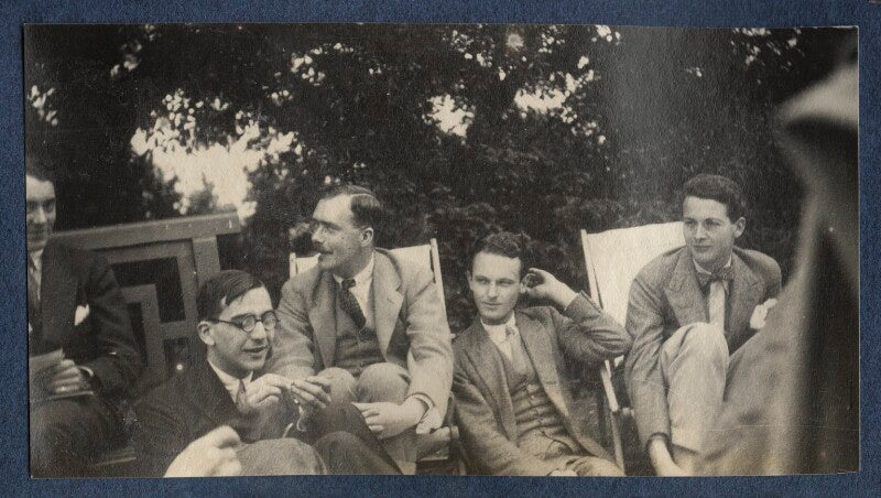 Jean de menasce; l.p. hartley; sylvester govett gates; bob gathorne hardy and an unknown man npg ax141395