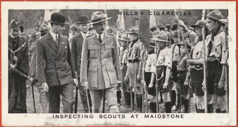 'inspecting scouts at maidstone' (king george vi; unknown sitters) npg d47298
