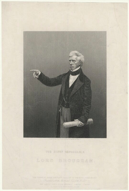 Henry brougham, 1st baron brougham and vaux npg d32206