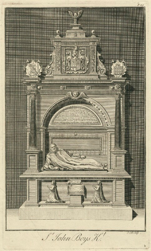 Monument to sir john boys in canterbury cathedral npg d32056