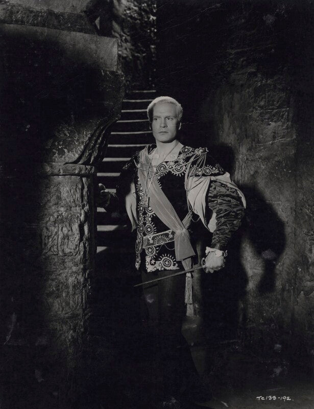 Laurence olivier as hamlet in 'hamlet' npg x137989