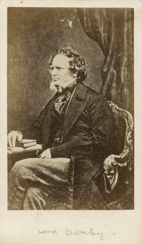 Edward stanley, 14th earl of derby npg x17115