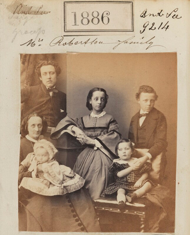 Mrs robertson with her family npg ax51278