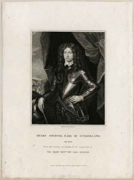 Henry Spencer, 1st Earl Of Sunderland Greetings Card – National 