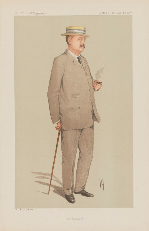 William frederick waldegrave, 9th earl waldegrave ('men of the day. no. 2293. "earl waldegrave."') npg d45683