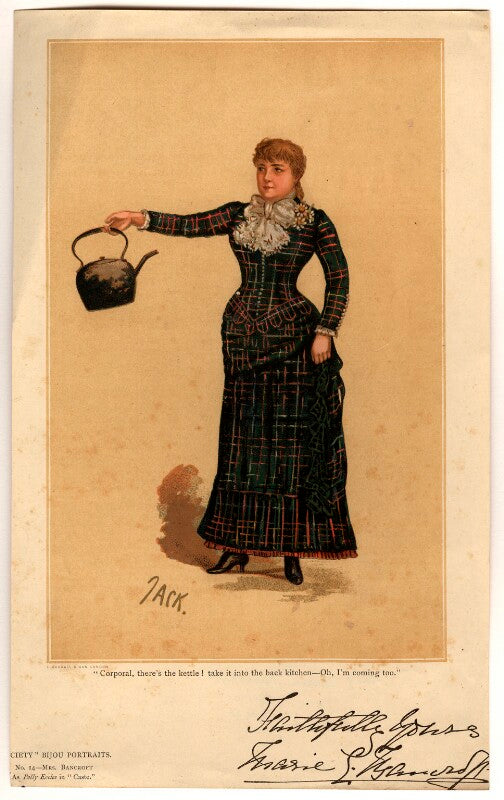 Marie effie (née wilton), lady bancroft as polly eccles in 'caste' npg d8738