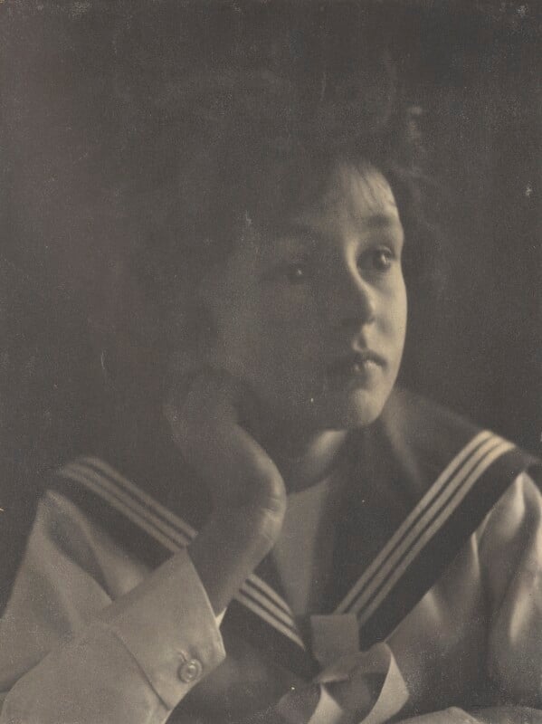 'thinking of his mother' (leopold hamilton myers) npg ax68419