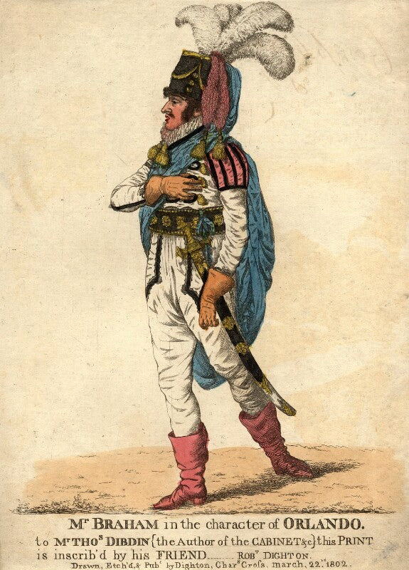 John braham ('mr braham in the character of orlando') npg d1091