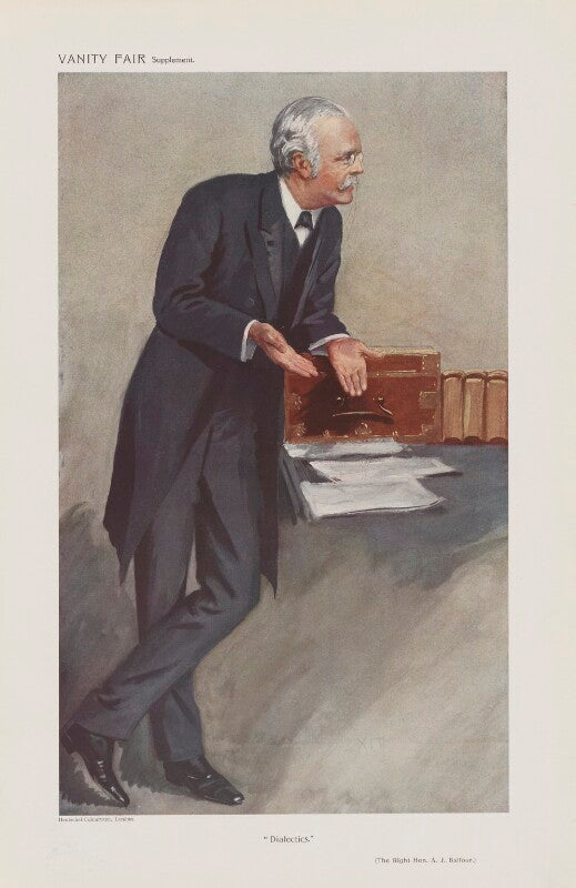Arthur james balfour, 1st earl of balfour ('men of the day. no. 1214. "dialectics."') npg d45539
