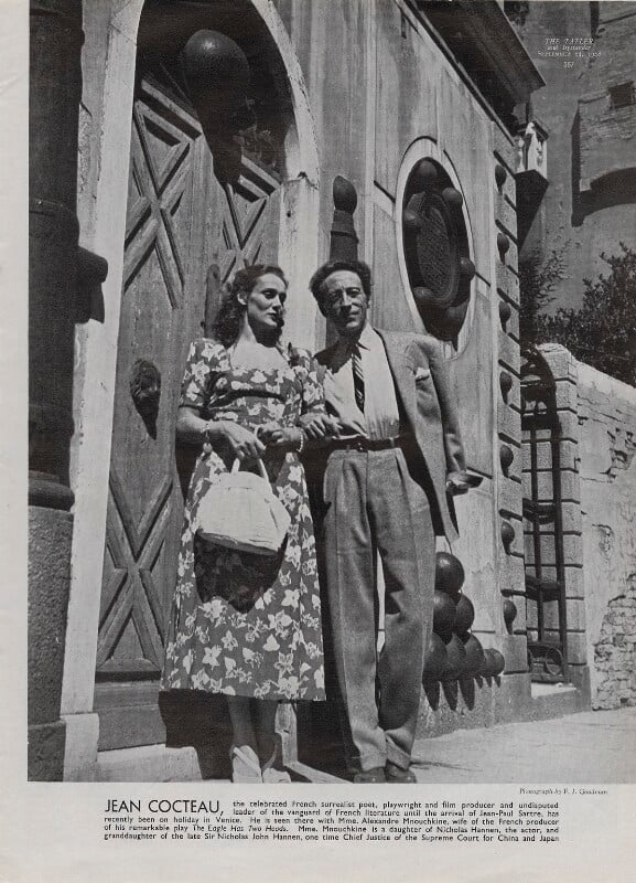 June mnouchkine (née hannen); jean cocteau npg x195082