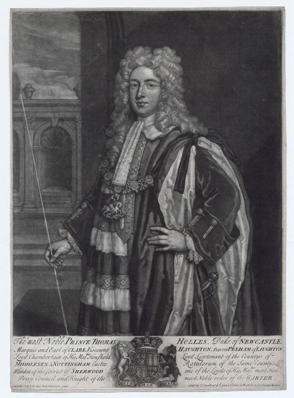 Thomas pelham holles, 1st duke of newcastle under lyne npg d27425