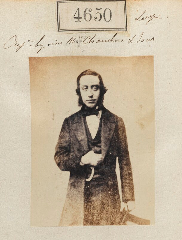 Unknown man ('reproduced by order of mrs chambers & son') npg ax54662