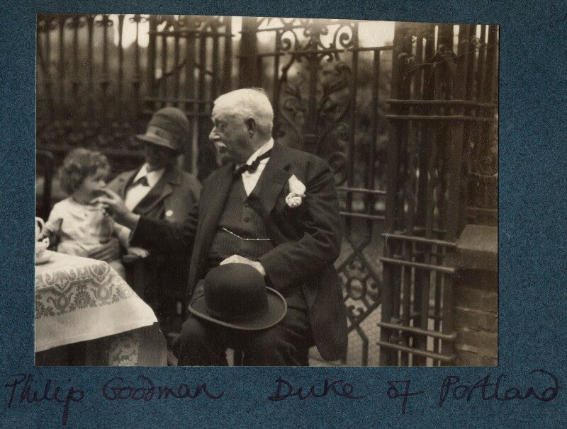 Philip henry russell goodman; william arthur cavendish bentinck, 6th duke of portland and an unknown woman npg ax143446