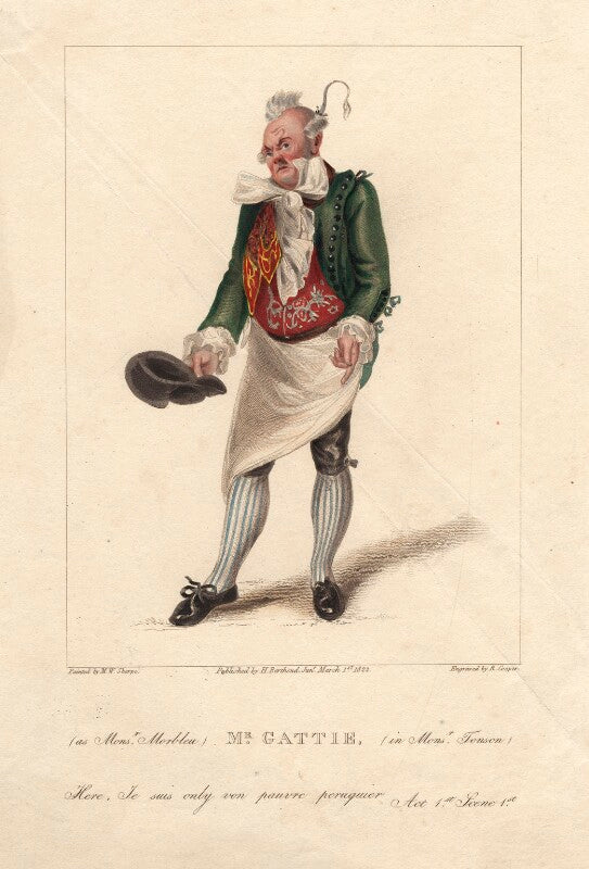 Henry gatti as monsieur marbleu in moncrieff's 'monsieur tonson' npg d8587