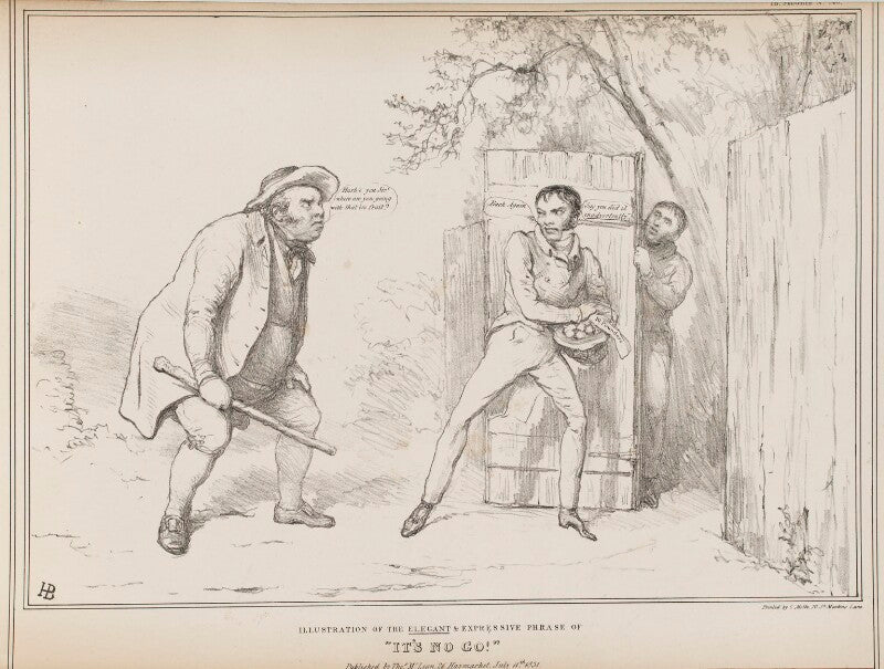 Illustration of the elegant & expressive phrase of "it's no go!" npg d41075