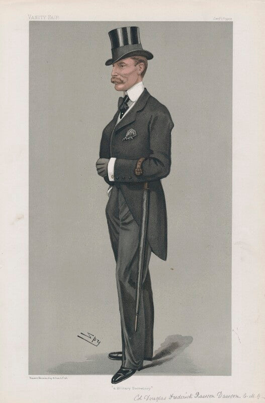 Sir douglas frederick rawdon dawson ('men of the day. no. 863.') npg d45151