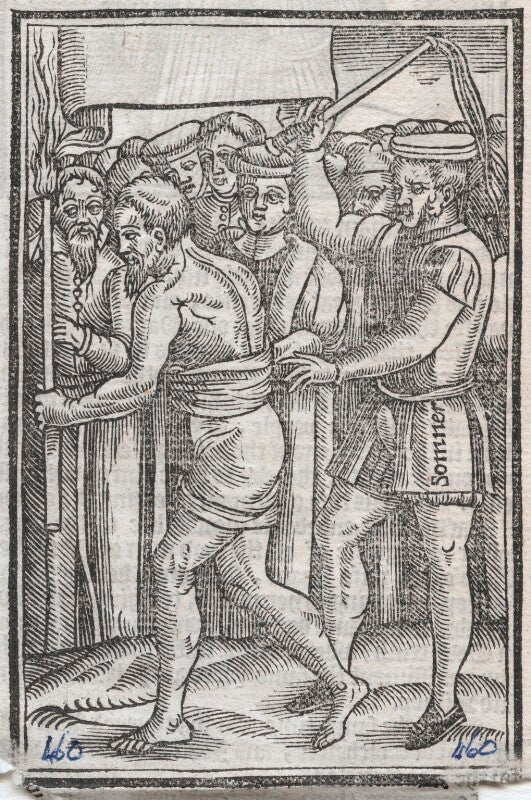 Thomas pye (pie) or john mendham ('the description of the penance of thomas pye, and john mendham') npg d45873